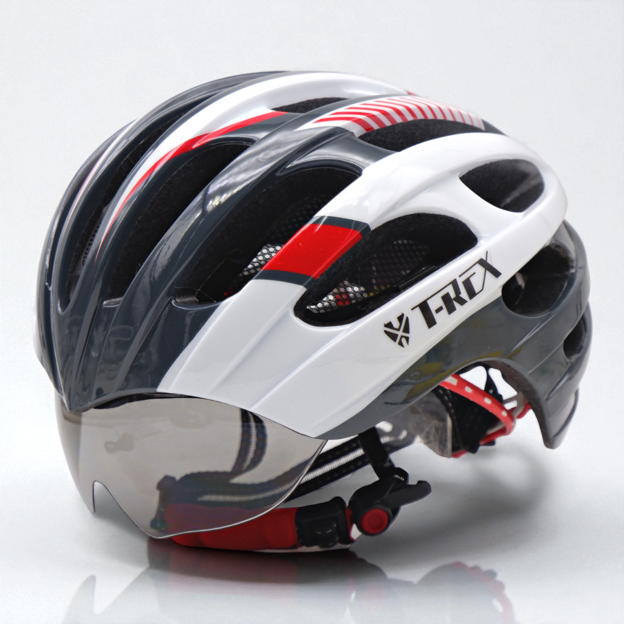 หมวกกันน็อคจักรยานแบบมีแว่นในตัว CIGNA รุ่น TB01