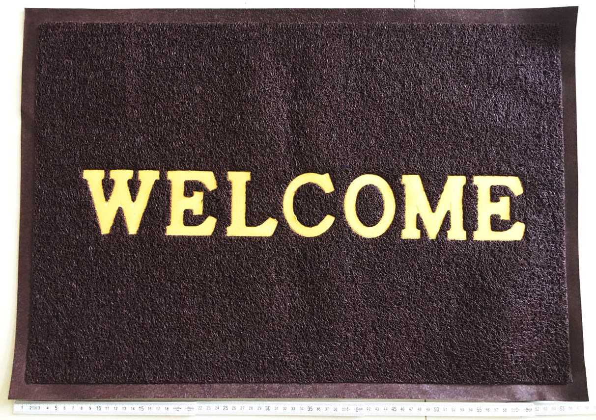 พรมยางใหญ่ Welcome คละสี ขนาด 47x67 ซม. (1x3)