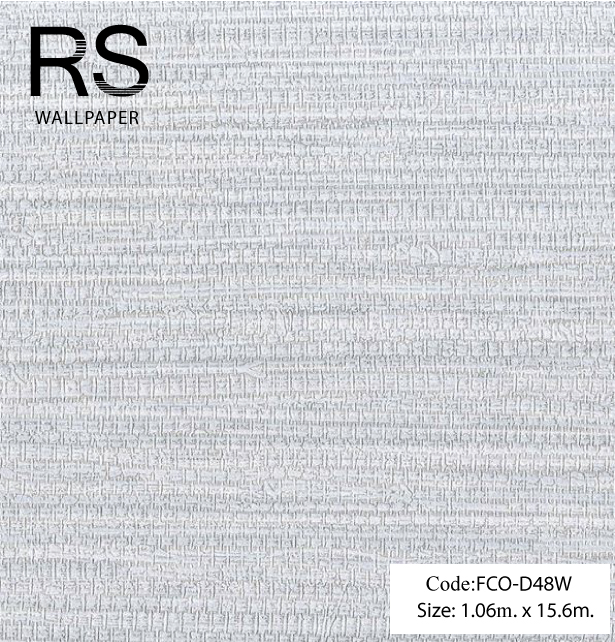 วอลเปเปอร์เทกเจอร์กระสอบโทนสีเทาเงิน FCO-D48W