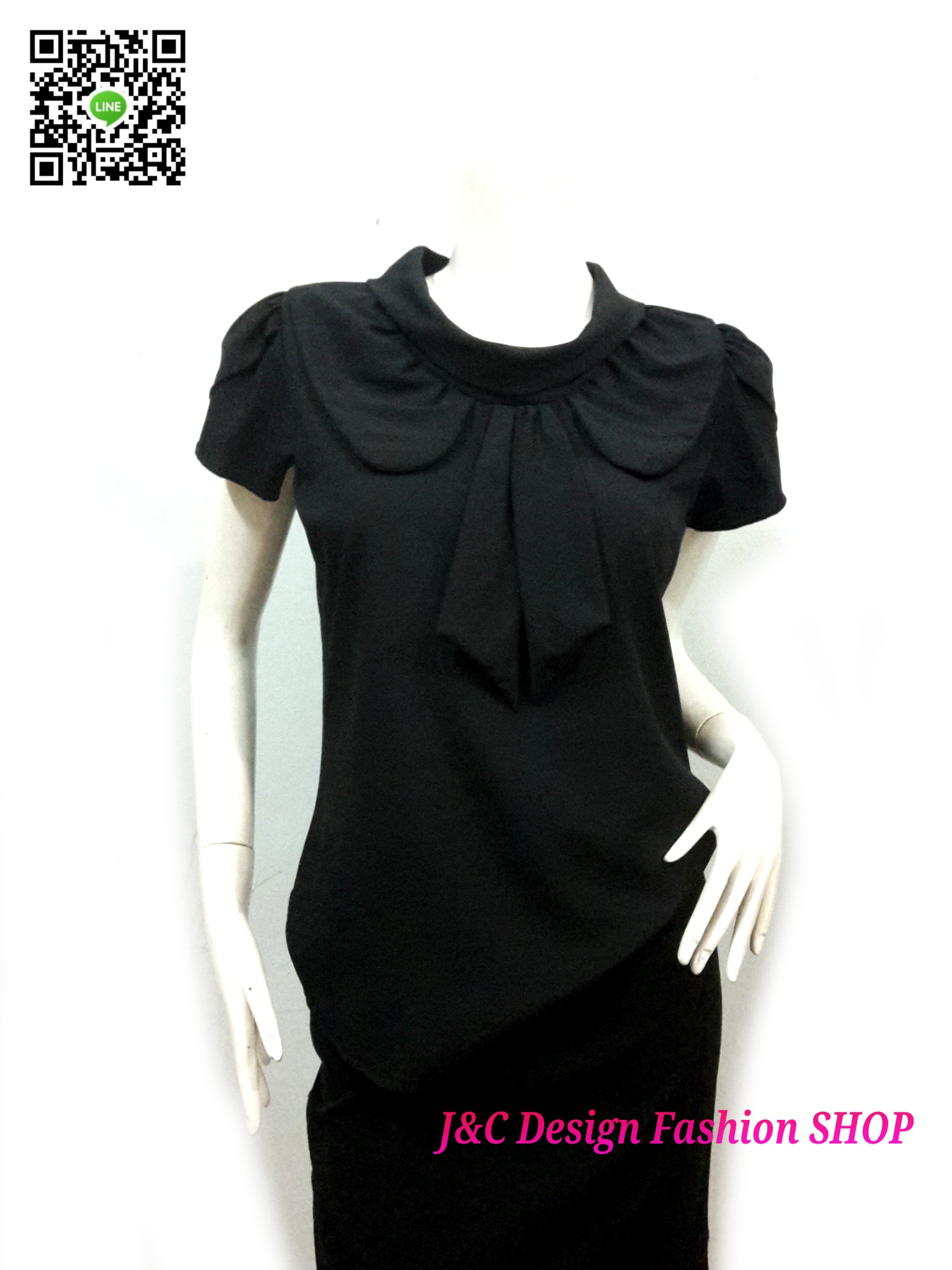 เสื้อผ้าฝ้ายสีดำ เสื้อผ้าไทยสีดำ เสื้อทำงานชีฟองสีดำ เสื้อชีฟองแต่งเกล็ดสีดำ เสื้อทำงานเกาหลี เสื้อสมัครงาน ชุดสมัครงาน เสื้อใส่กับผ้าถุง เสื้อใส่กับผ้าซิ่น