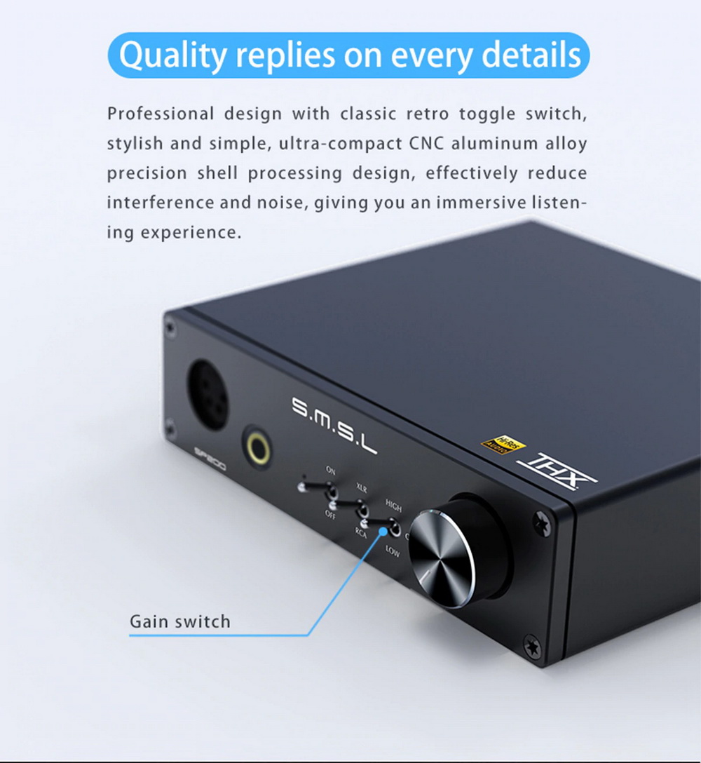 ขาย SMSL SP200 แอมป์ตั้งโต๊ะระดับ Hi-Res รองรับ THX ประกันศูนย์ไทย