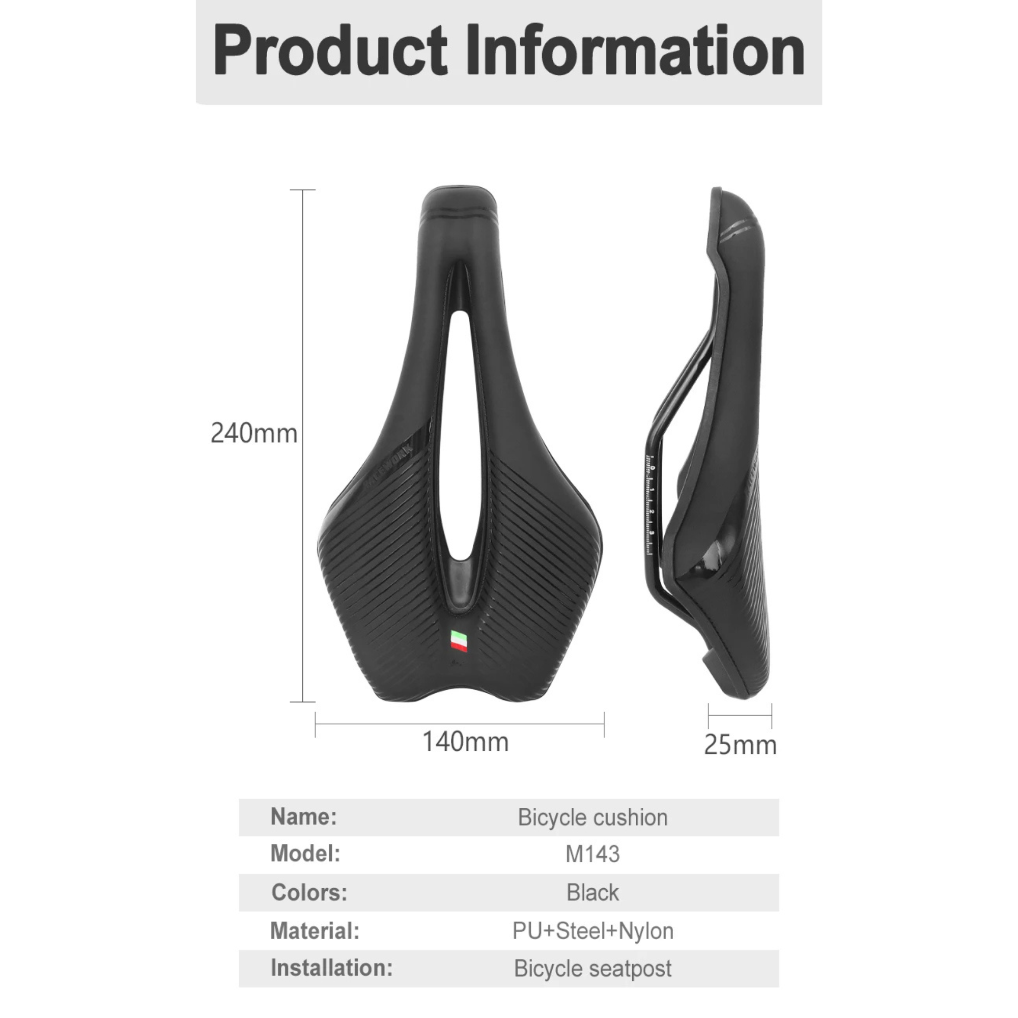 เบาะจักรยาน Ultralight RACEWORK - น้ำหนักเบา เพิ่มความสบาย ปั่นได้ทุกเส้นทาง