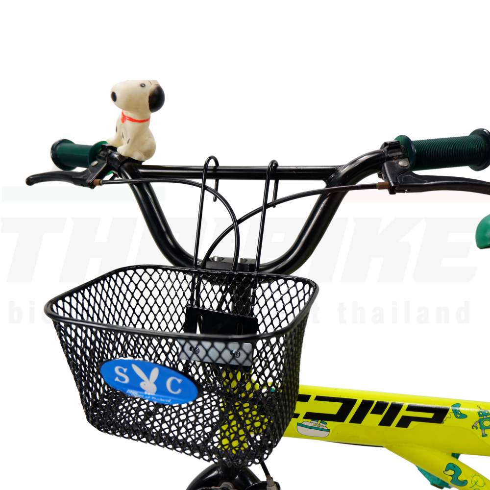ตะกร้าจักรยานเหล็กชุบพร้อมที่แขวนติดตั้งง่าย แข็งแรง ทนทาน 12 16 20 24นิ้ว