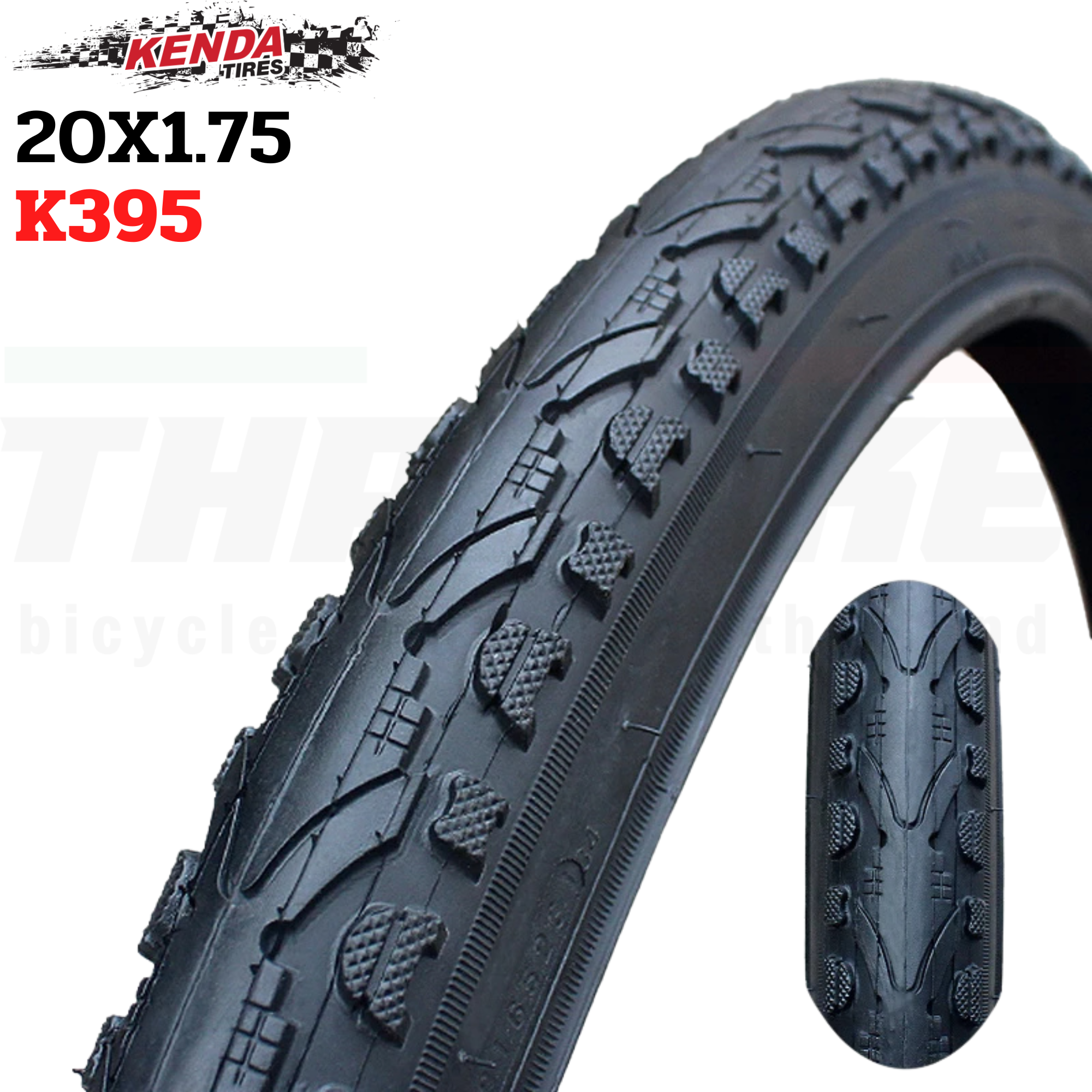ยางนอกจักรยาน KENDA bicycle tire K935 ขอบลวด 20X1.75