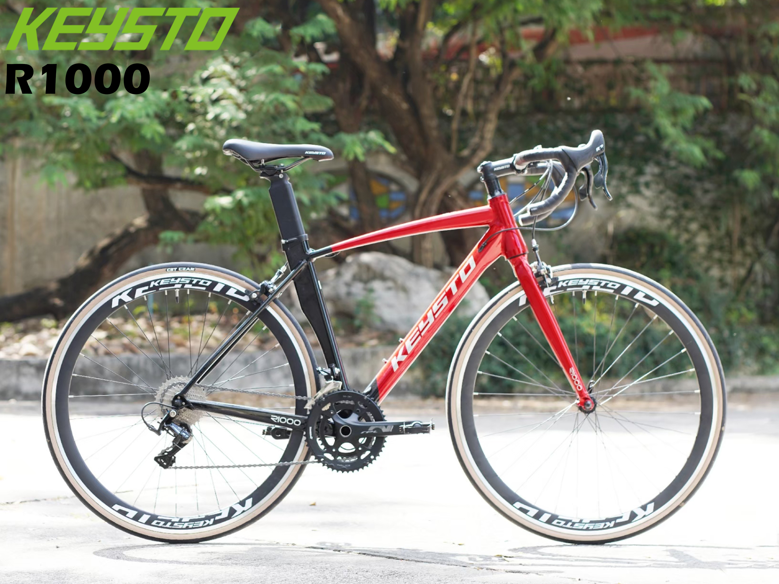 KEYSTO : R1000 จักรยานเสือหมอบ เฟรม ALLOY ROAD BIKE ล้อ 700C เกียร์ 20สปีด