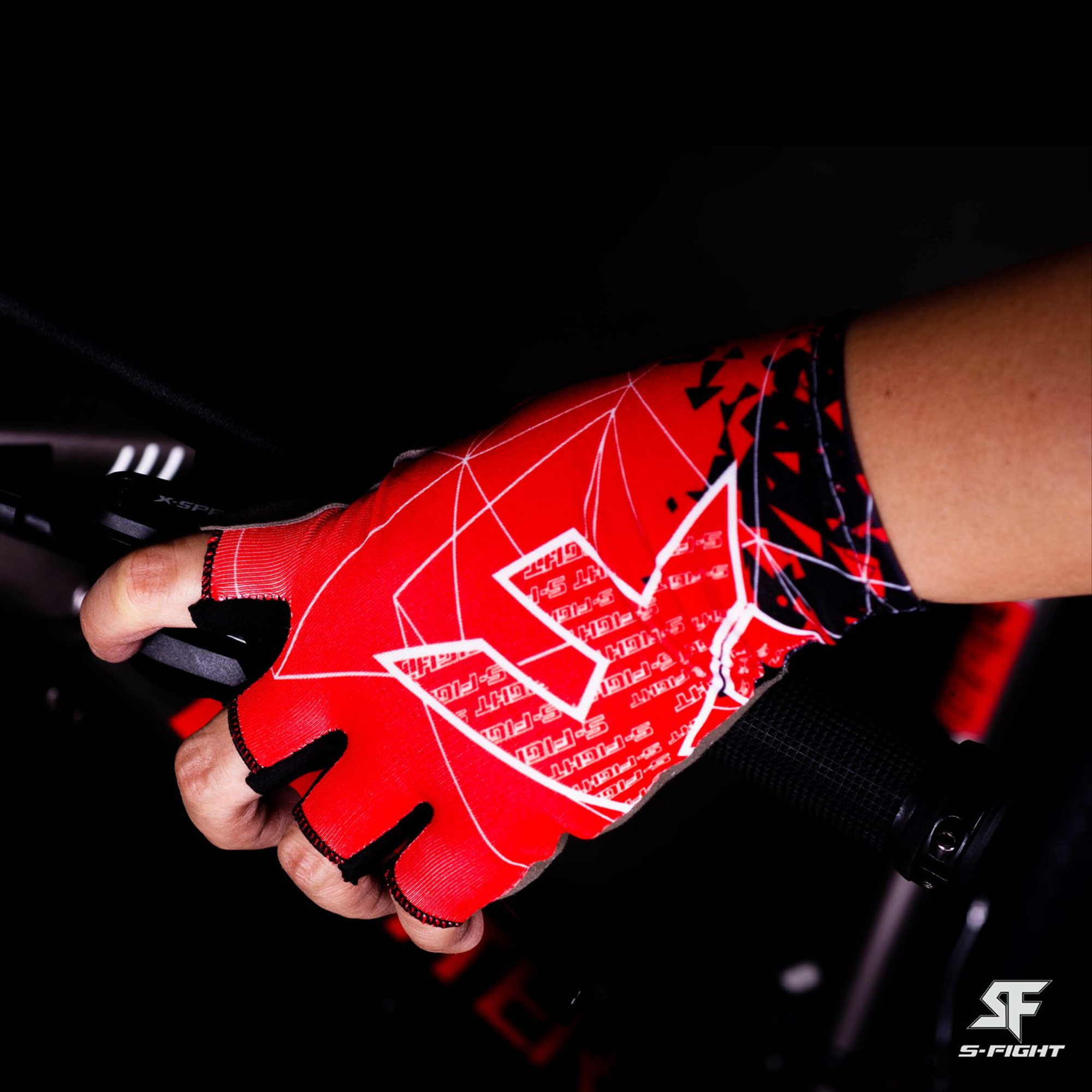 ถุงมือปั่นจักรยาน S-Fight รุ่น Sport Gloves เจลแท้ ผ้านุ่ม