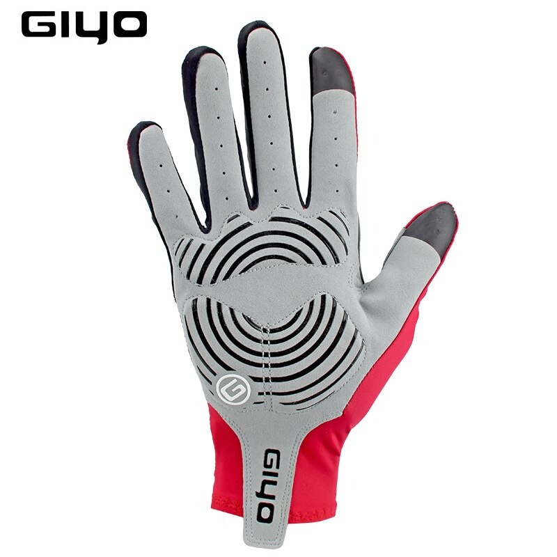 ถุงมือ GEL GIYO แอร์โร่ว์เต็มนิ้วทัชจอได้ ถุงมือจักรยาน หนา นุ่ม ของแท้