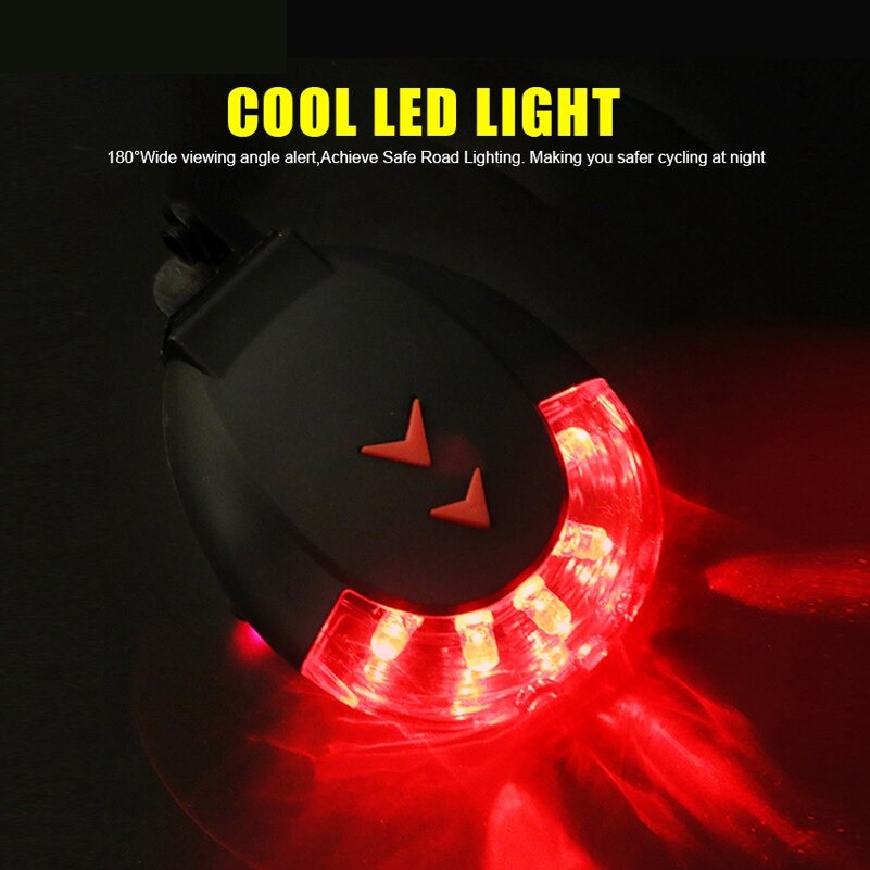 ไฟท้ายจักรยานแบบเลซอร์สร้างเลนส์ ชาร์จ USB