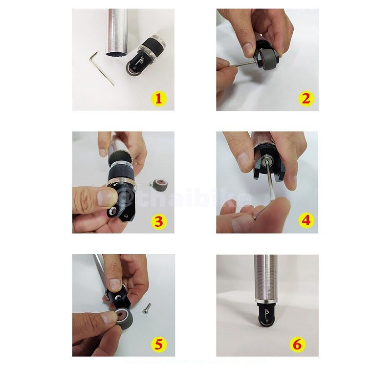 ล้อเล็กใส่หลักอานจักรยาน THAIBIKE .Easywheel รองรับหลักอาน 33.9 มม.