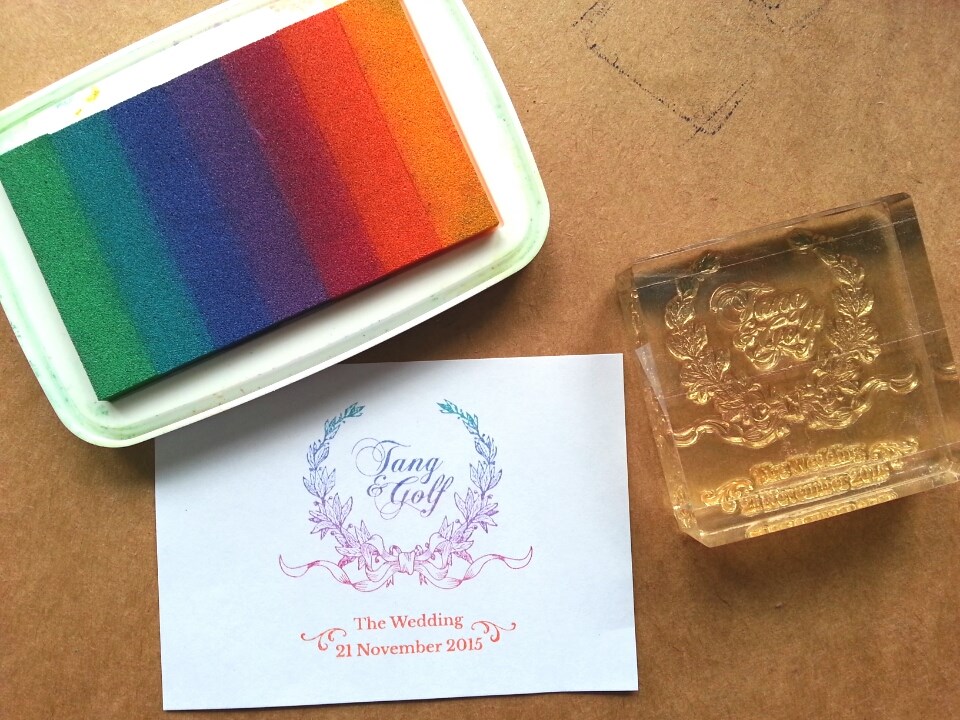 หมึกปั๊มสีรุ้ง (Vivid Color)