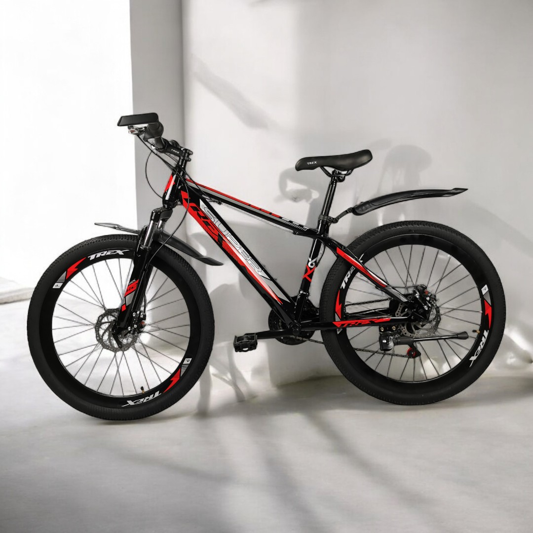 มาใหม่ จักรยานเสือภูเขา T-REX ล้อ 26 นิ้ว ขอบสูง แถมบังโคลน ของใหม่ รถคนโต รถผู้ใหญ่