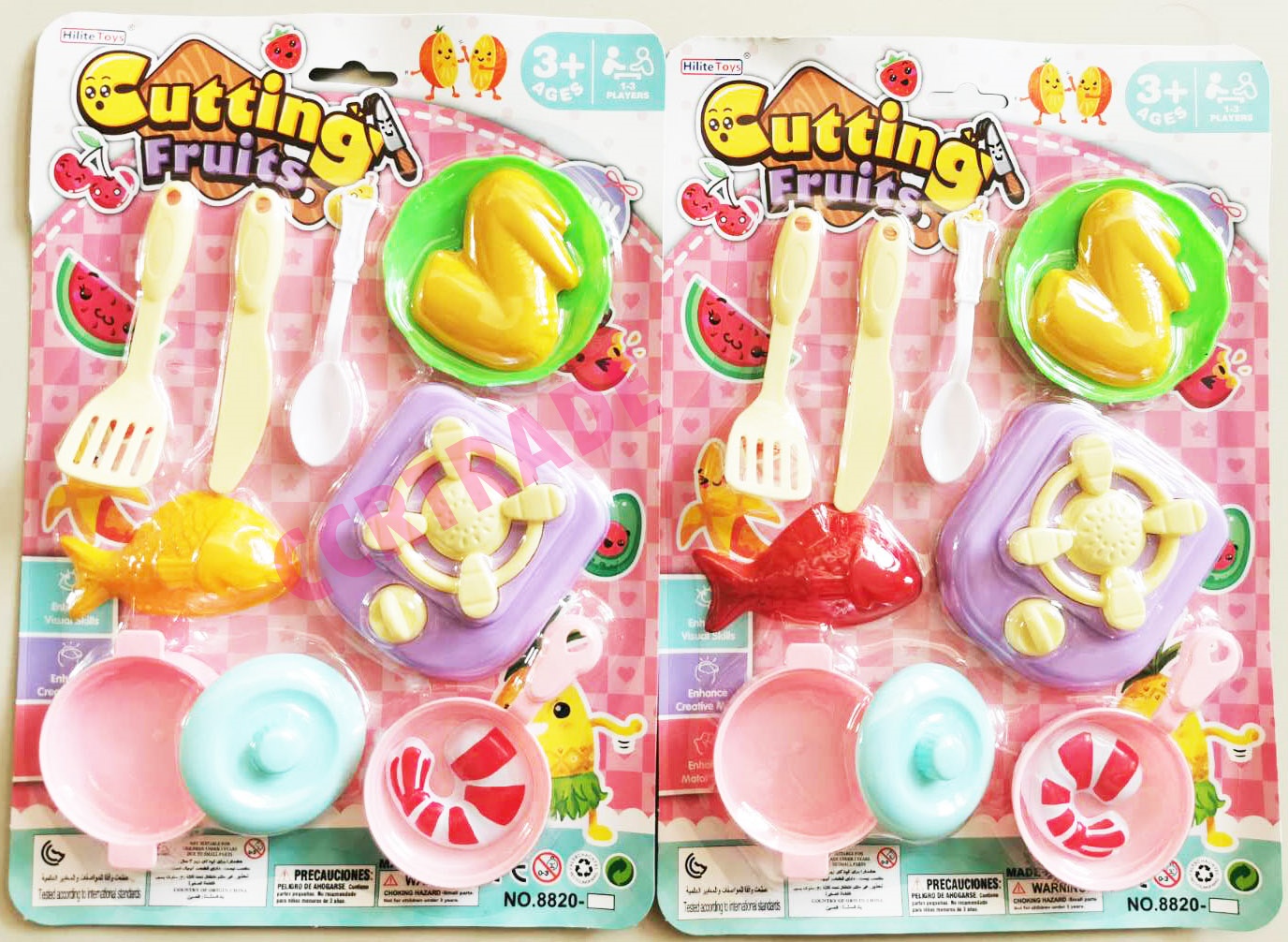 ชุดครัวพาสเทล+กุ้งต้มแผงใหญ่ 31 ซม.