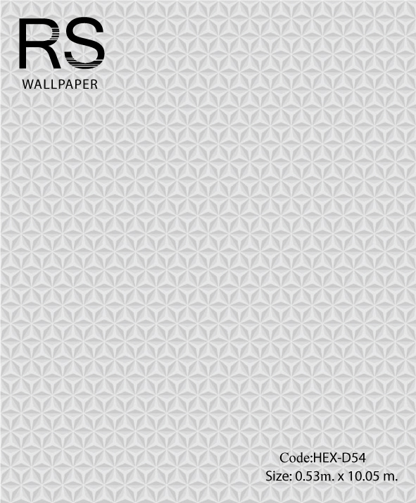 วอลเปเปอร์ลายโมเดิร์นเล็กหรูโทนสีเทา HEX-D54