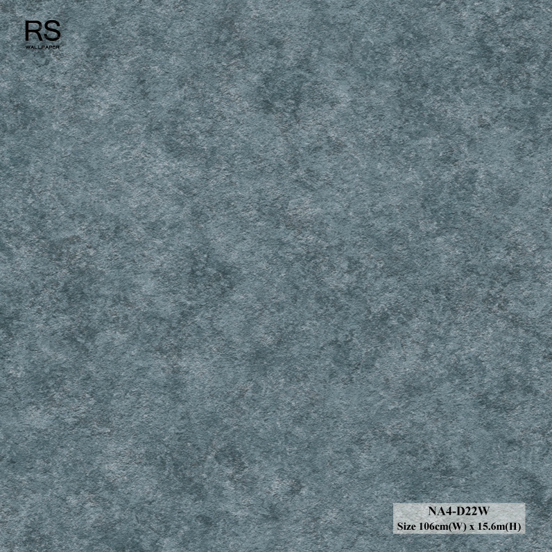 วอลเปเปอร์ลายปูนเปลือยคอนกรีต สีฟ้าเข้มอมเทา NA4-D22W
