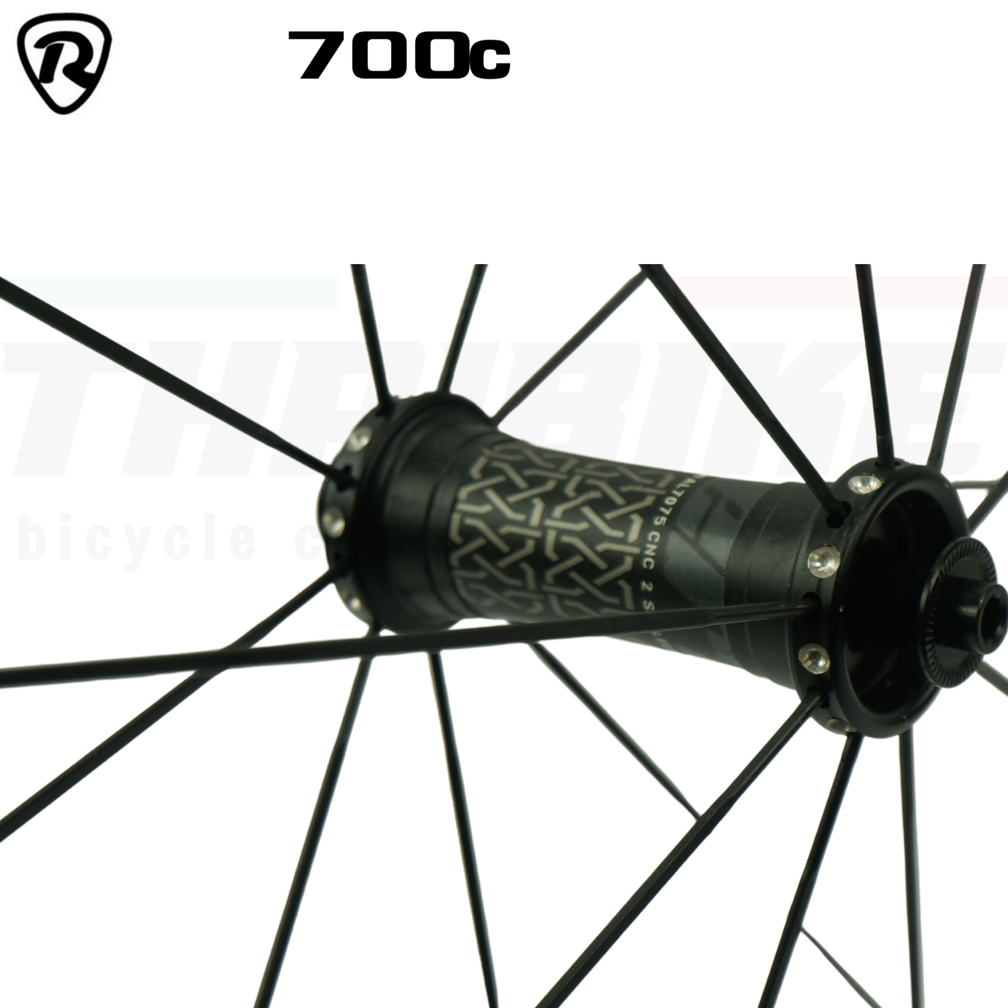 ล้อจักรยานเสือหมอบคาร์บอน Retrospec รุ่น Racing 8 Carbon T800 ลาย Carbon 12k ทแยง