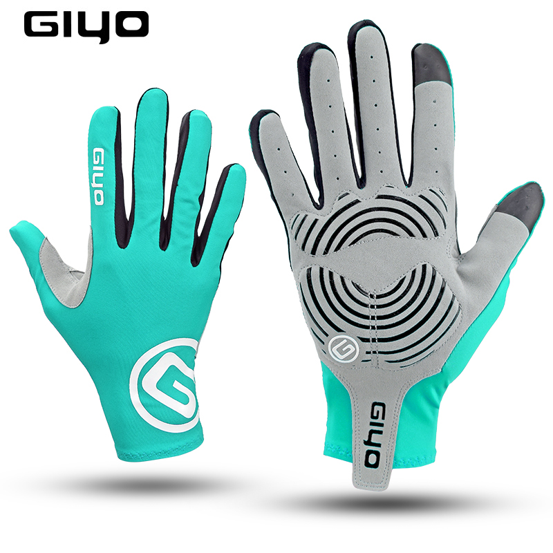 ถุงมือ GEL GIYO แอร์โร่ว์เต็มนิ้วทัชจอได้ ถุงมือจักรยาน หนา นุ่ม ของแท้