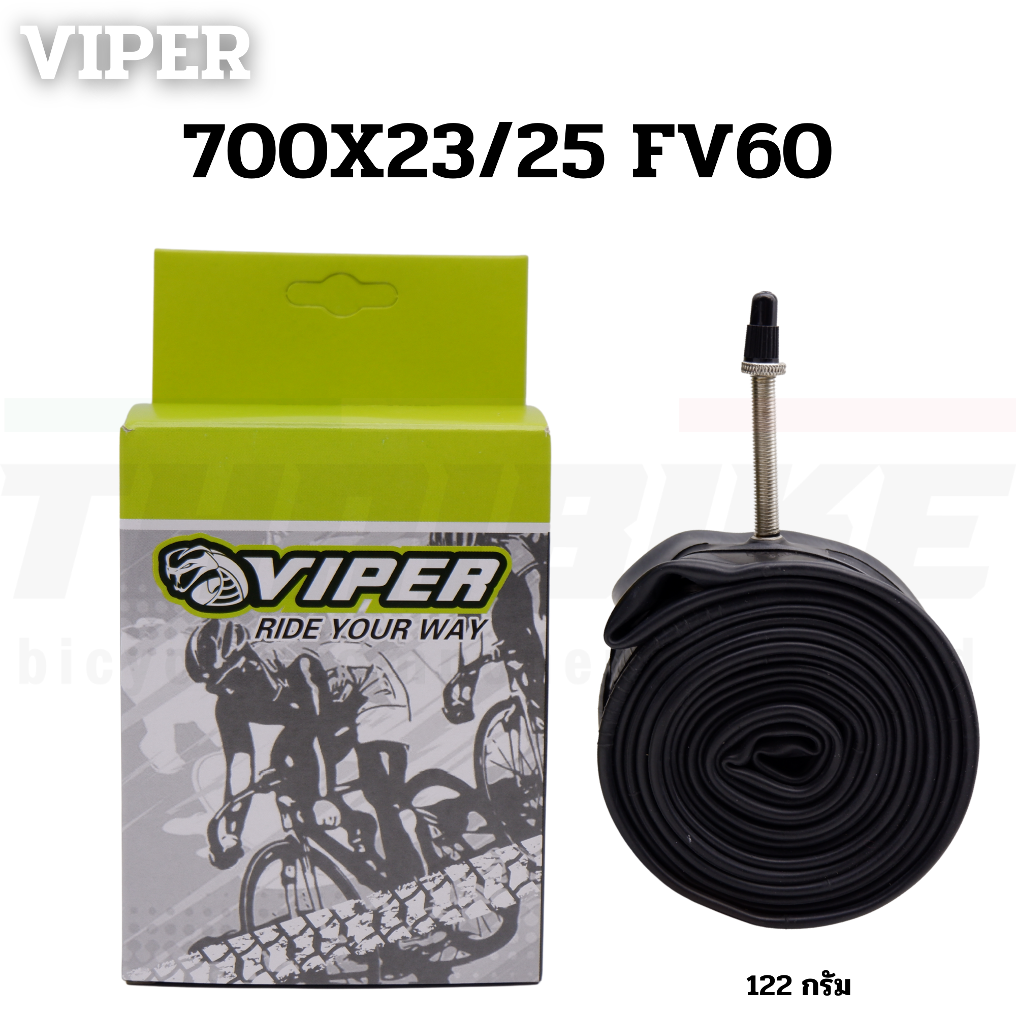 ยางในจักรยาน เสือหมอบ เสือภูเขา VIPER/R-STONE ขนาด 700X23/25 FV60 29X1.95/2.125 24X1.75/2.125 AV48