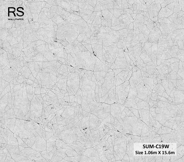 วอลเปเปอร์ลายหินอ่อน สีเทาฟ้า SUM-C19W