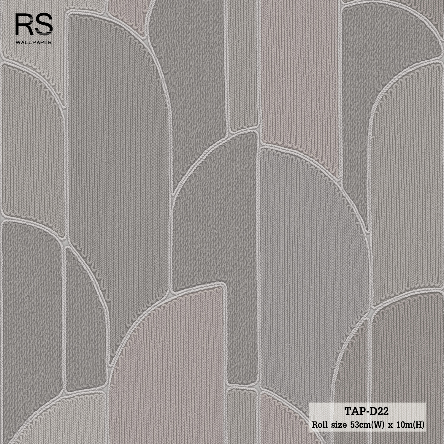 วอลเปเปอร์สไตล์โมเดิร์น สีน้ำตาล-เทา TAP-D22