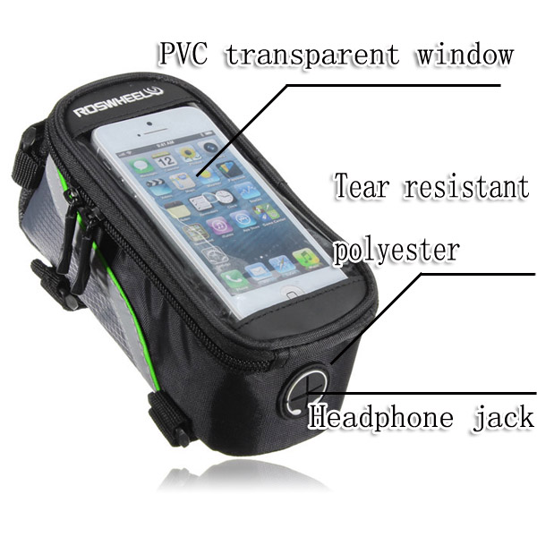 กระเป๋าติดเฟรมจักรยานใส่มือถือ roswheel 12496
