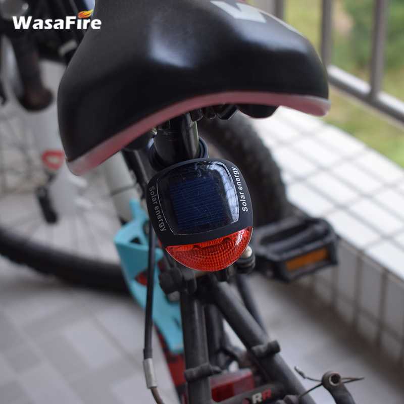 ไฟท้ายโซล่าเซล ติดจักรยาน ไม่ต้องใส่ถ่าน ไม่ต้องชาร์จ ไฟท้ายจักรยาน