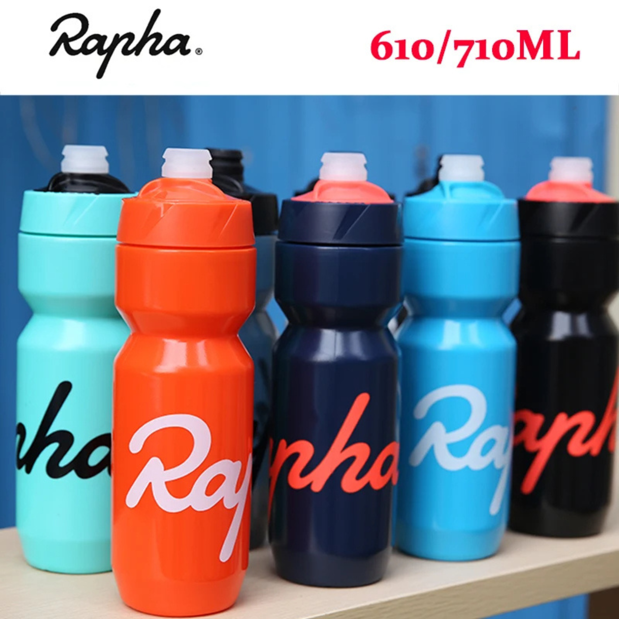 ฝาขวดน้ำพุ่ง NEW !!ขวดน้ำจักรยาน RAPHA ของแท้ พลาสติกนุ่ม ขนาด 610/710ml
