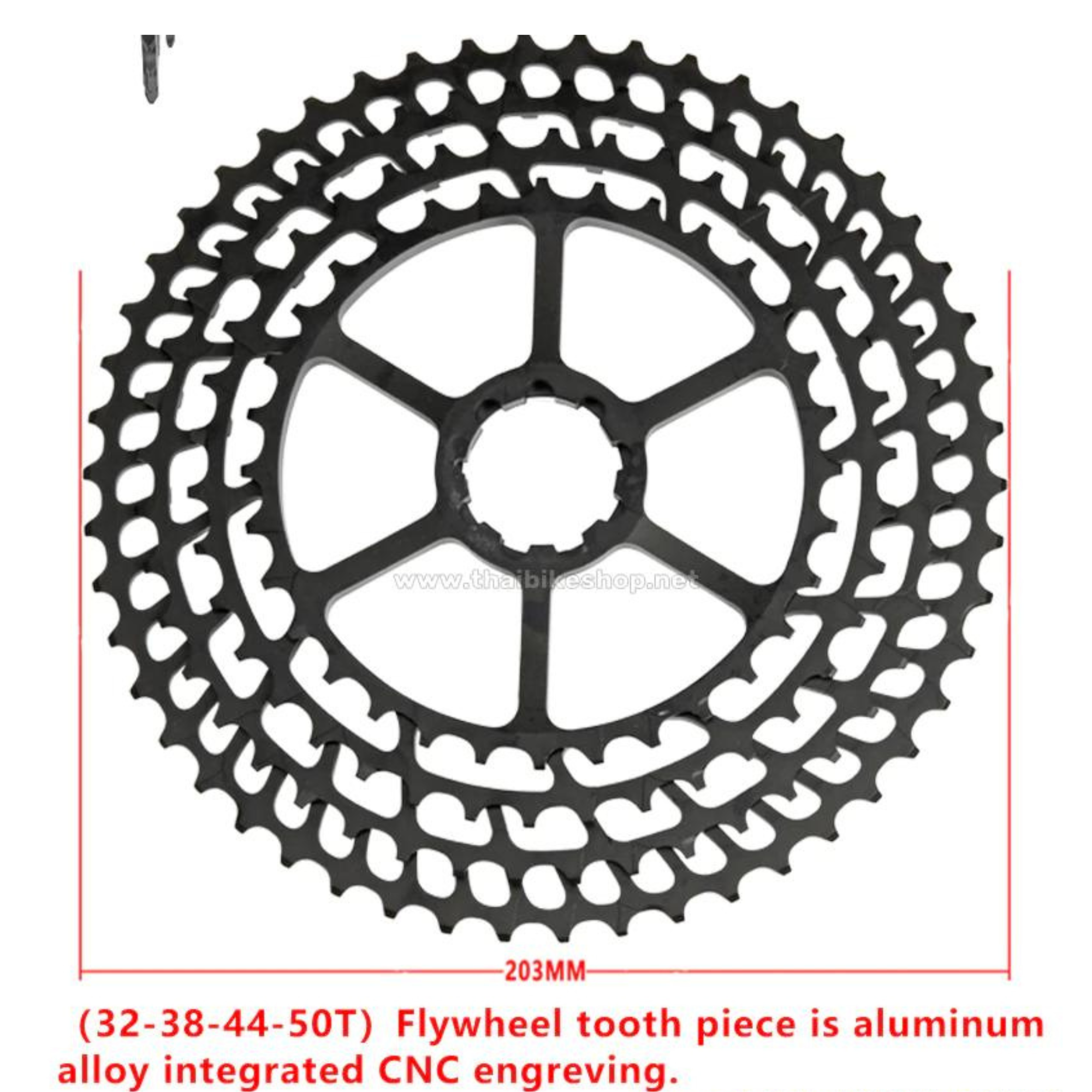 เฟือง Bolany MTB 12SPD ขนาด 11-50T SLR Wide Ratio 380G เฟืองจักรยาน
