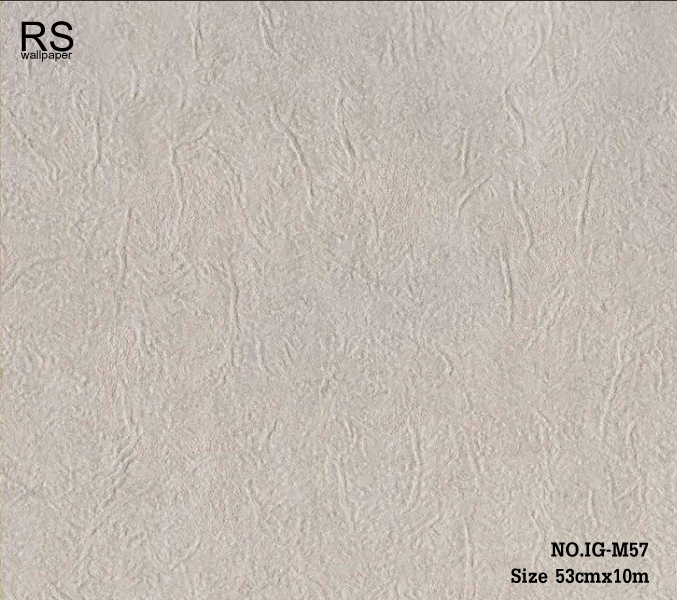 วอลเปเปอร์สีพื้นเทากึ่งเงา แท็กเจอร์กระดาษสา มีกลิเตอร์วิ้งๆ IG-M57