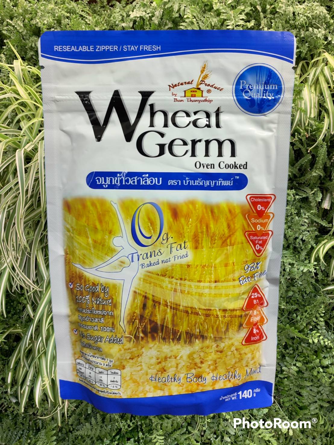 จมูกข้าวสาลีอบบ้านธัญญาทิพย์ (Wheat Germ) น้ำหนักสุทธิ 140 กรัม