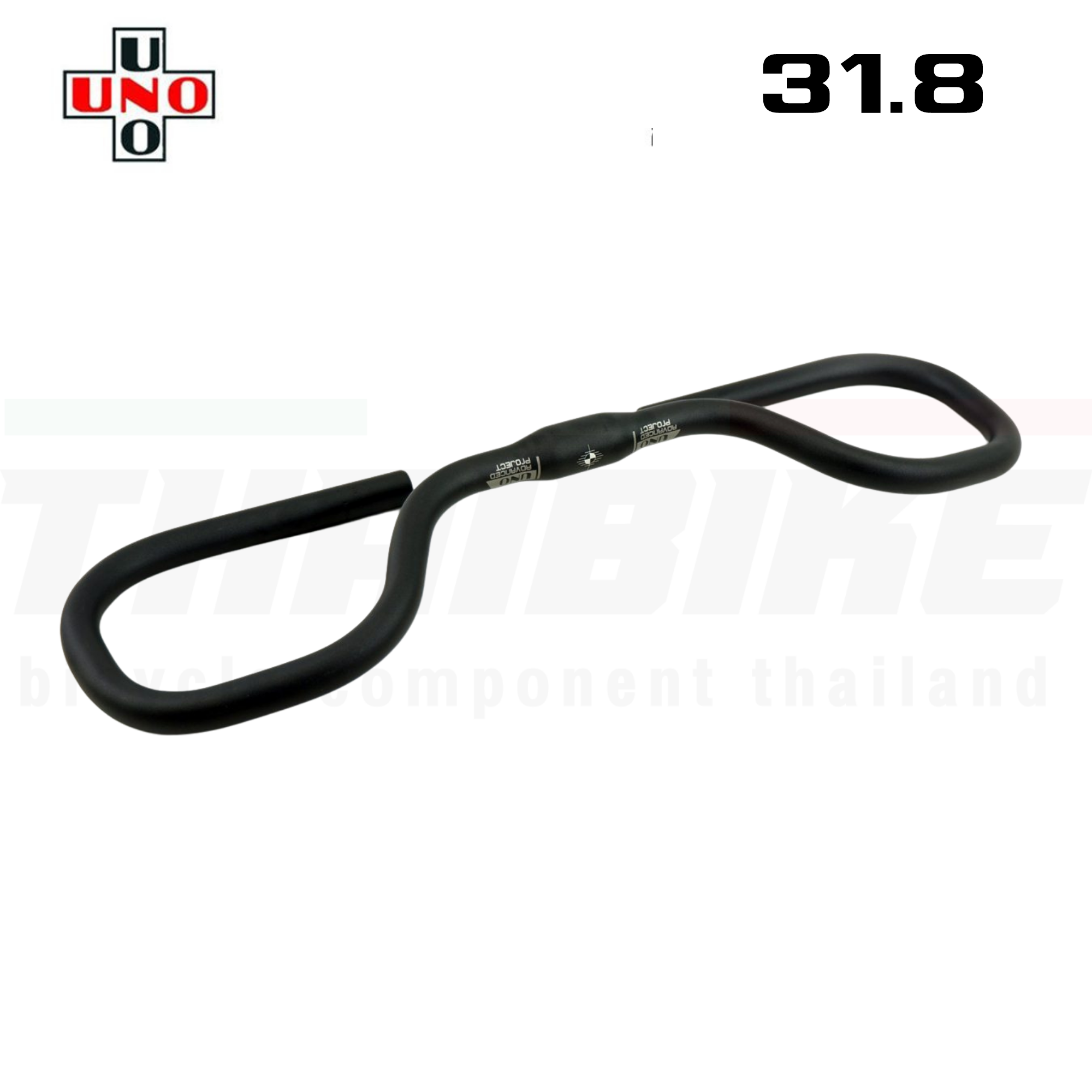 แฮนด์จักรยานผีเสื้อ UNO KALLOY TOURING AL069 AL069V 25.4/31.8