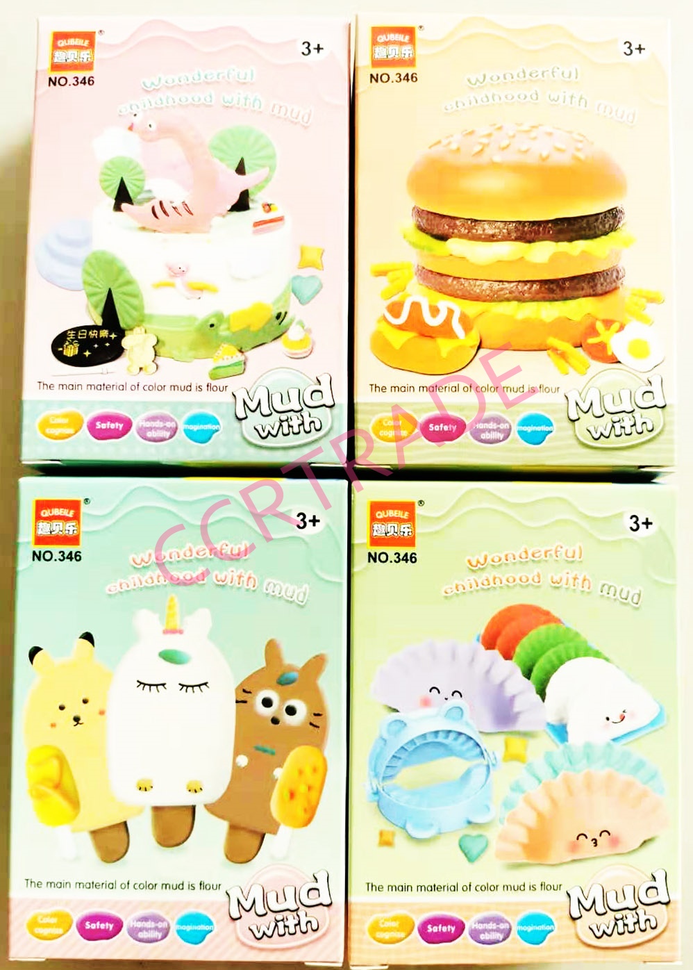 แป้งโดทำอาหาร+อุปกรณ์กล่อง 8x11.5 ซม.(1x16)