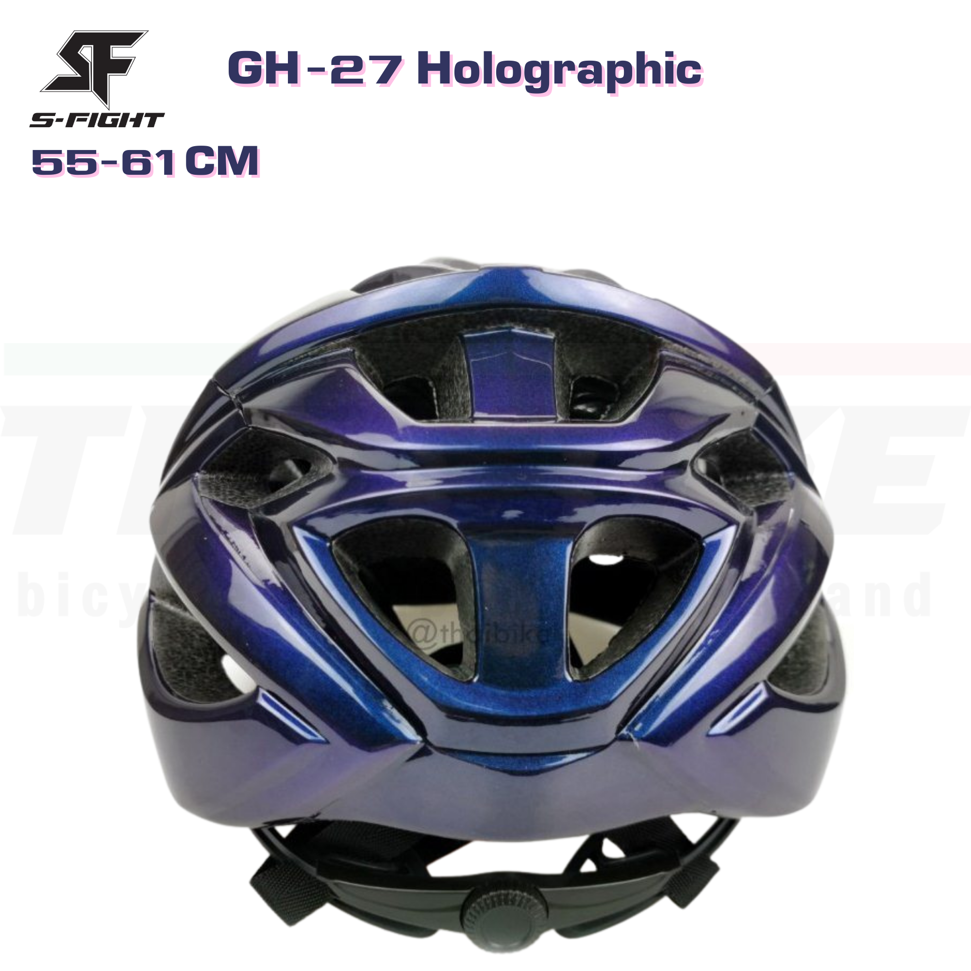 หมวกกันน็อคจักรยาน S-fight รุ่น GH-27 Holographic Silver สีปรับตามมุมแสง