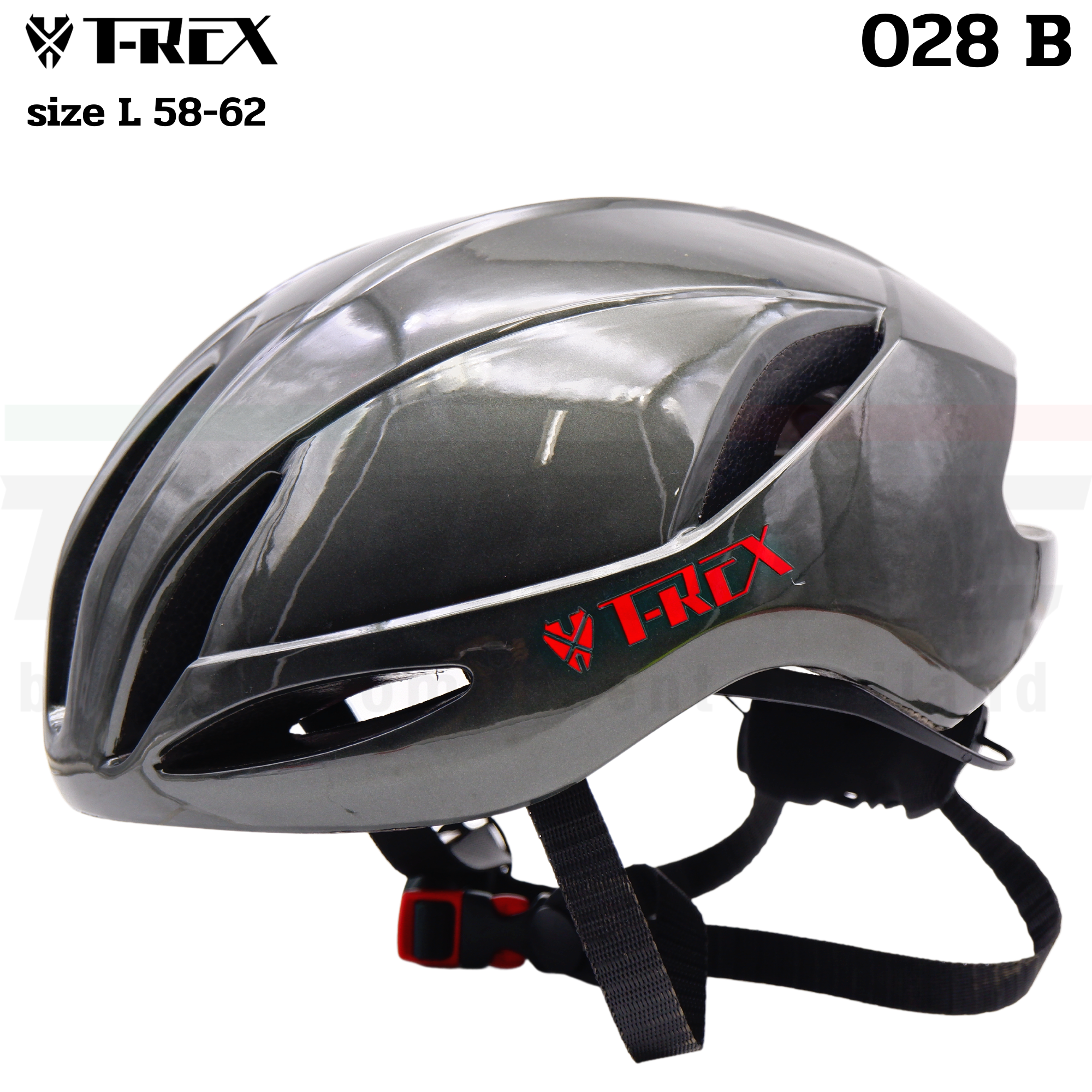 หมวกกันน็อคจักรยานเสือหมอบ เสือภูเขา THAIBIKE T-REX 028B SIZE L 58-62