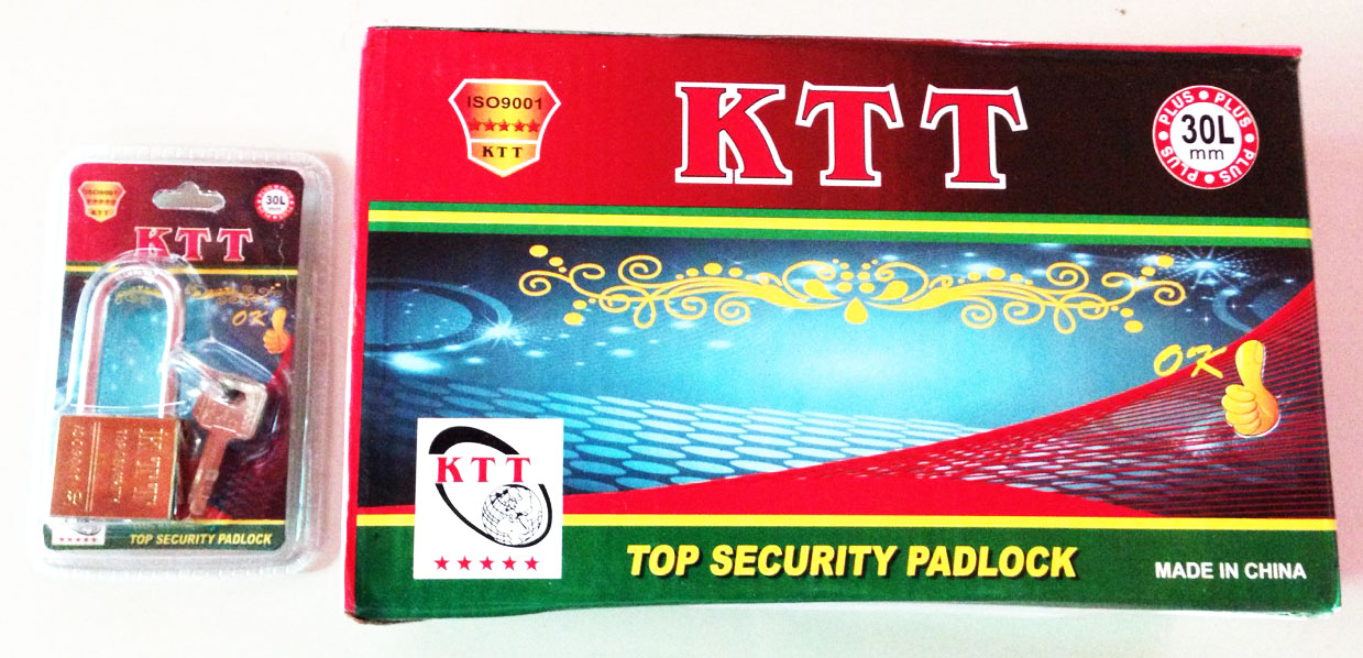 กุญแจลูกปืนทอง KTT ขนาด 30 mm. คอยาว