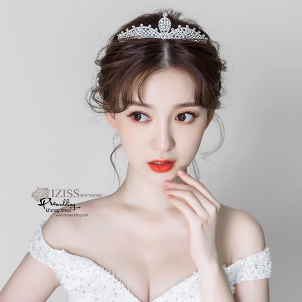 AC005 **พรีออเดอร์**ชุดเทียร่า มงกุฎเพชร ชุดเครื่องประดับเจ้าสาวสวยหรูดุจเจ้าหญิง