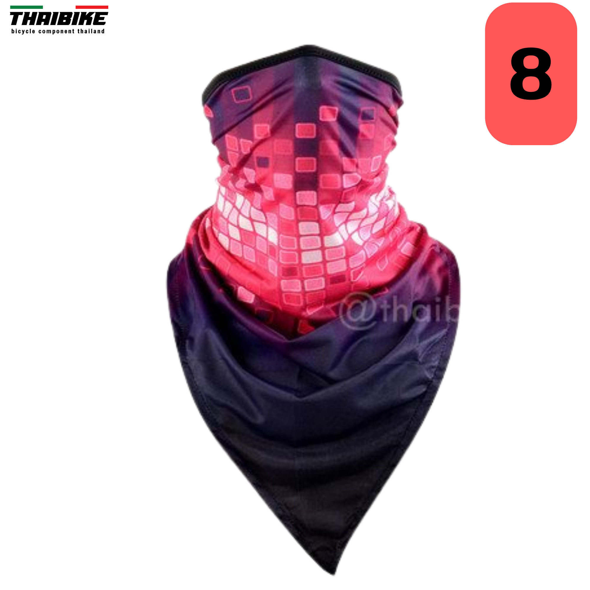 ผ้าบัฟ ปิดจมูก กันแดด กันฝุ่น กันลม กัน UV แบบสามเหลี่ยมผ้าลื่น งานดีมาก ปั่นจักรยาน ตกปลา เดินป่า