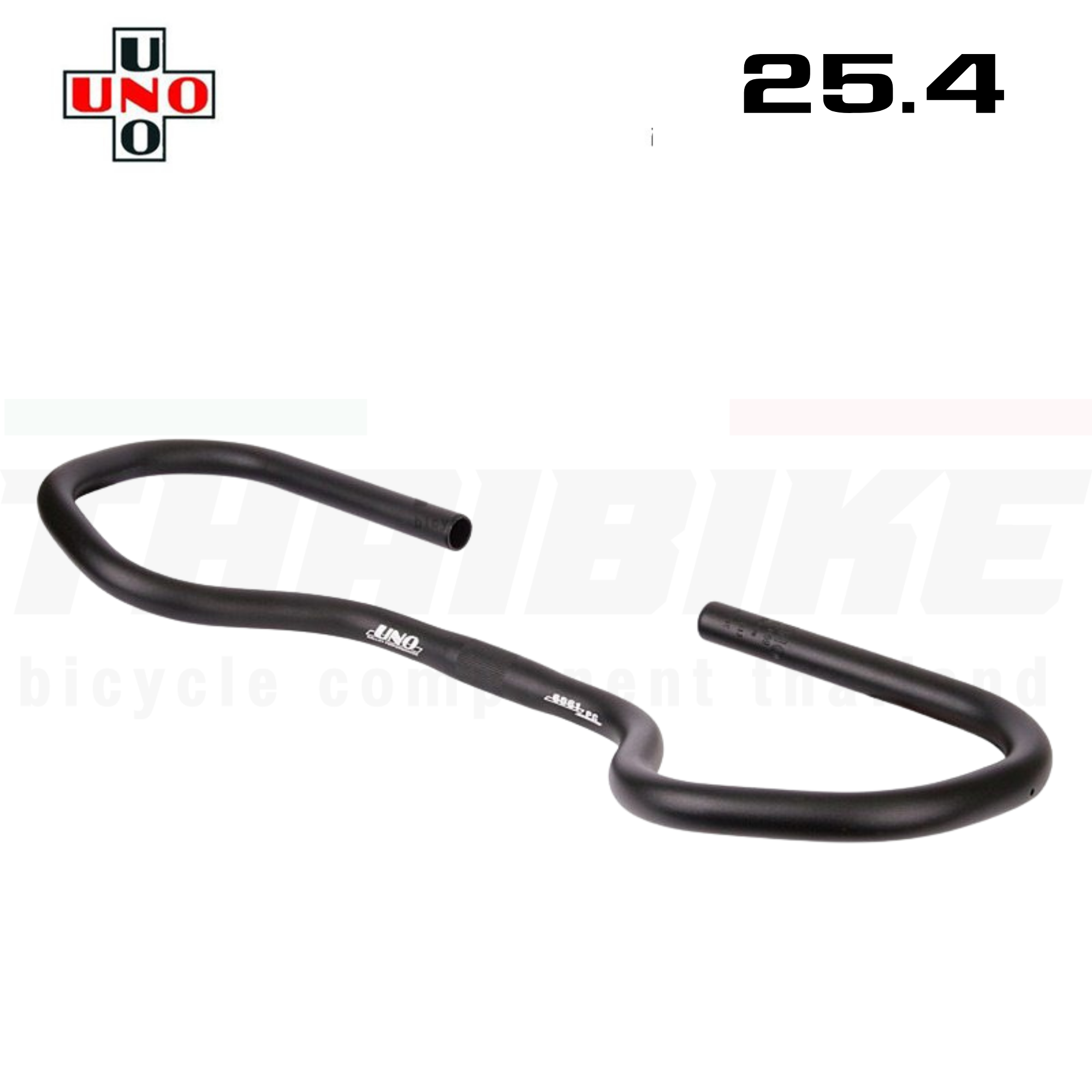 แฮนด์จักรยานผีเสื้อ UNO KALLOY TOURING AL069 AL069V 25.4/31.8