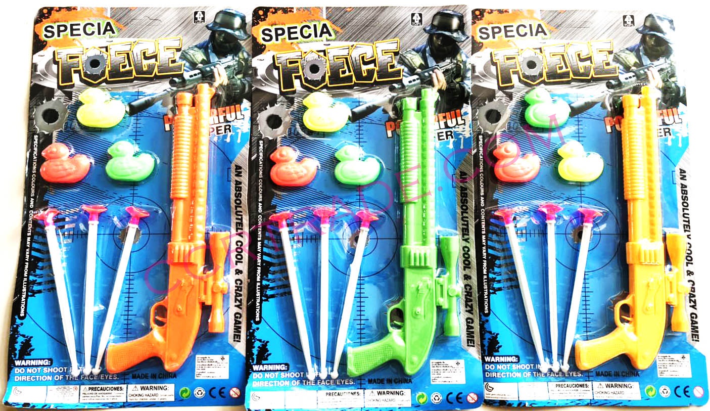 ปืนลูกซองสีสด+เป้าเป็ดแผงจัมโบ้ 37.5 ซม.