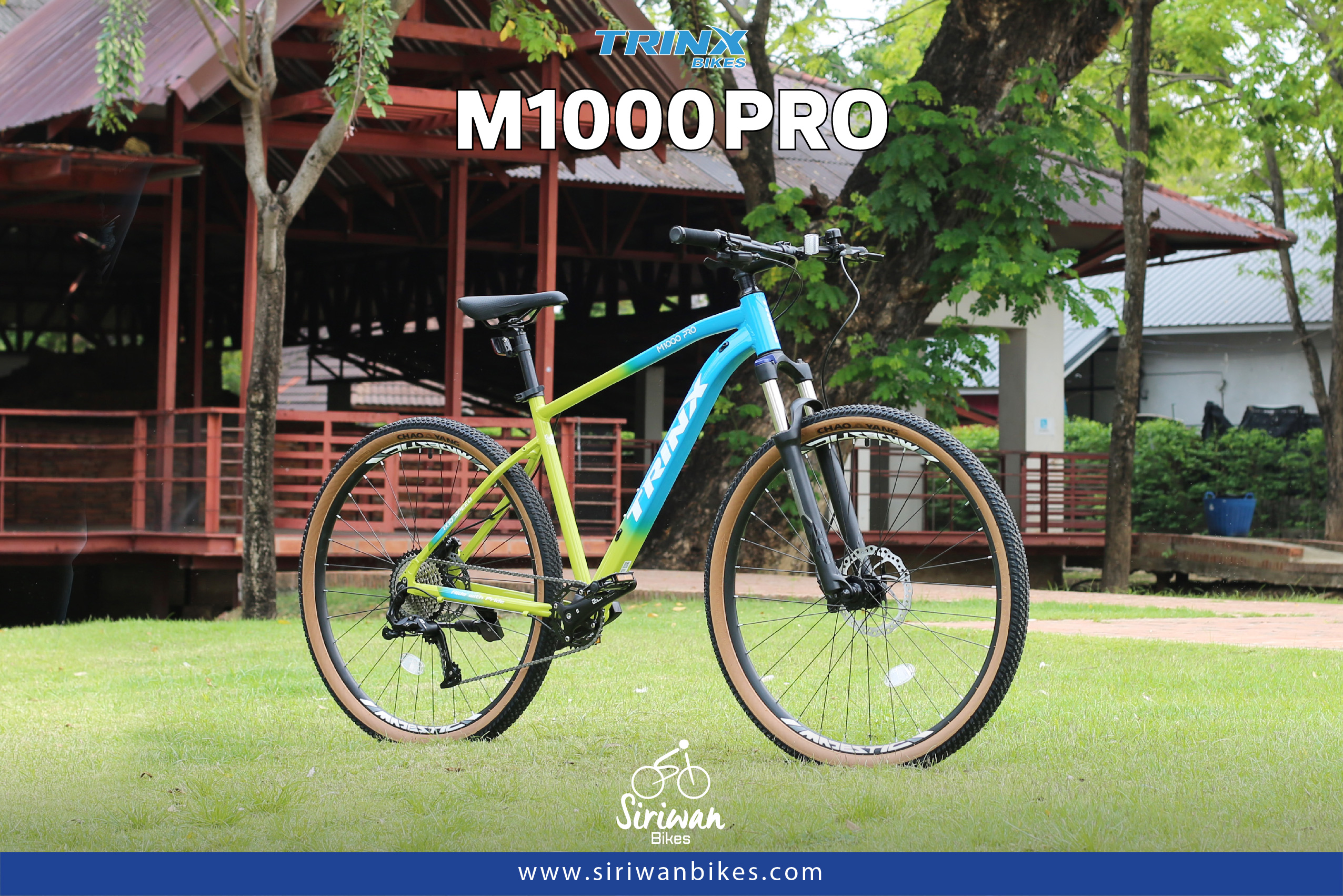 TrinX : M1000 Pro เสือภูเขาเฟรมอลูฯ 29" ซ่อนสาย 10 สปีด ดิสเบรคน้ำมัน