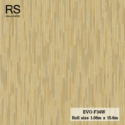 วอลเปเปอร์ ลายเส้นสีน้ำตาลสลับสีทองเงิน EVO-F34W