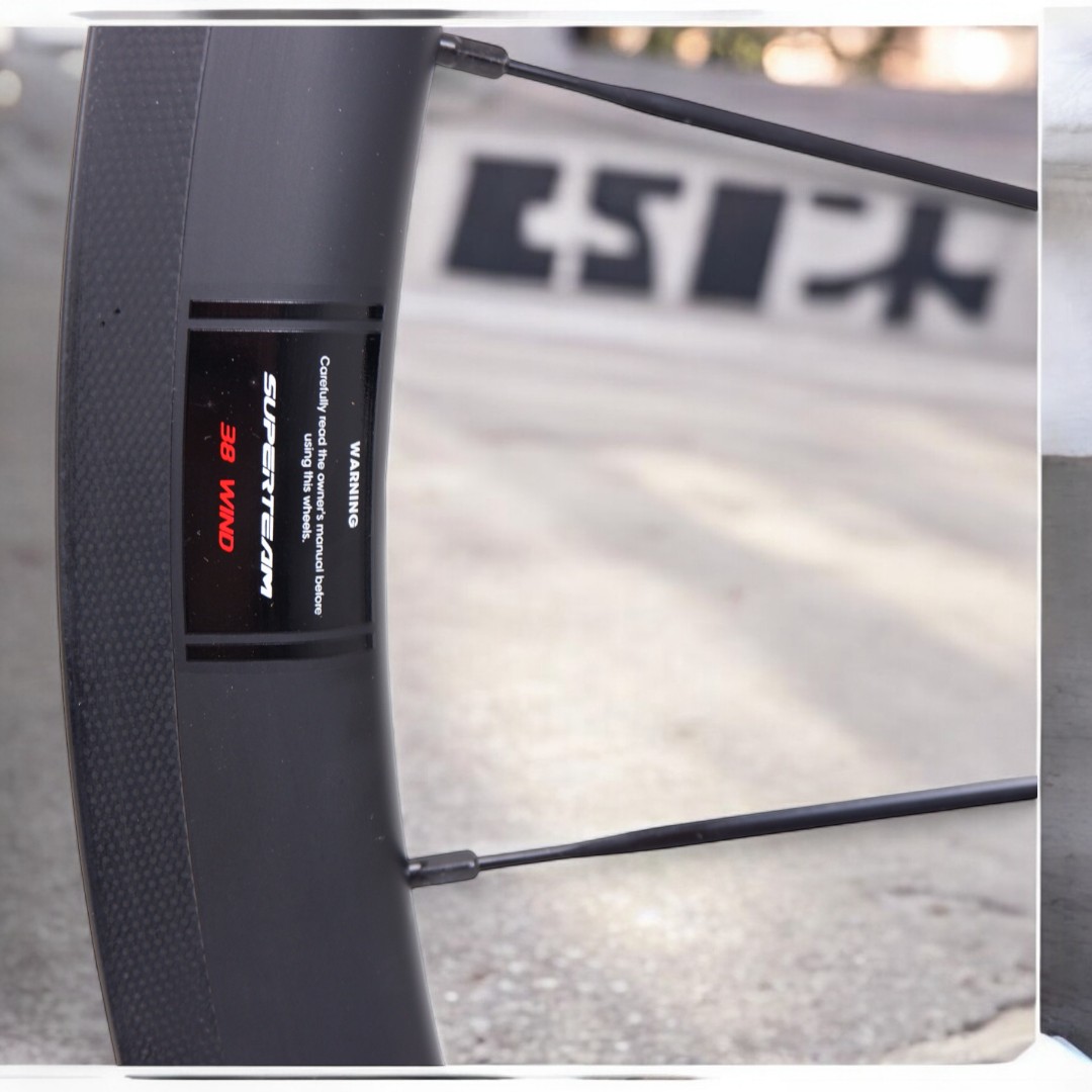 Superteam 38mm Matte Carbon Wheelset 700C ขอบงัด 25 mm ดุม Superteam QR โม่ Shimano