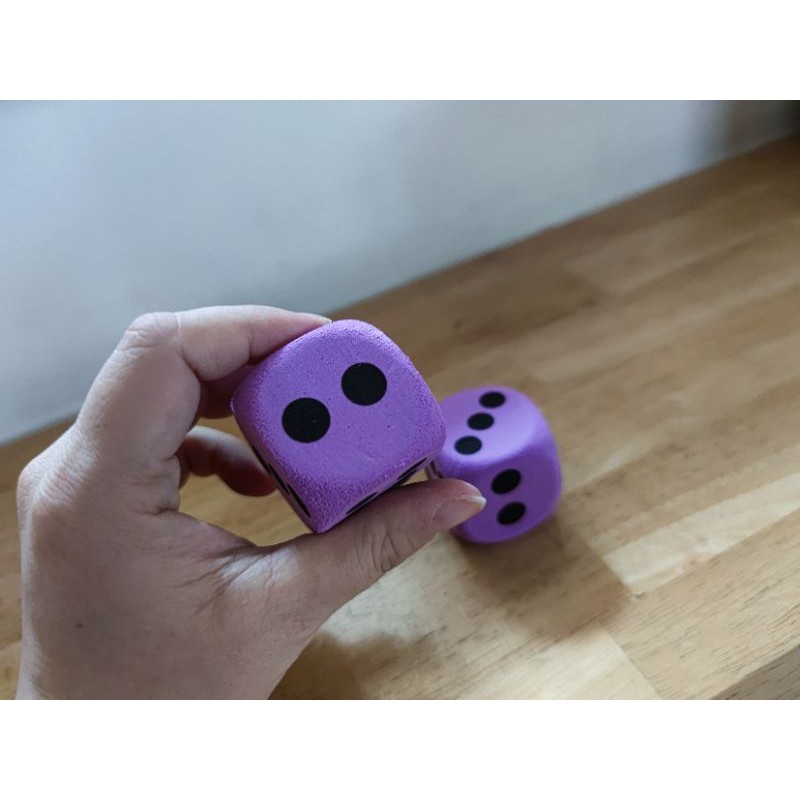 ลูกเต๋าโฟมยักษ์ ลูกเต๋าจัมโบ้ 3.8 cm พร้อมส่งจากไทย ลูกเต๋าไซต์ใหญ่