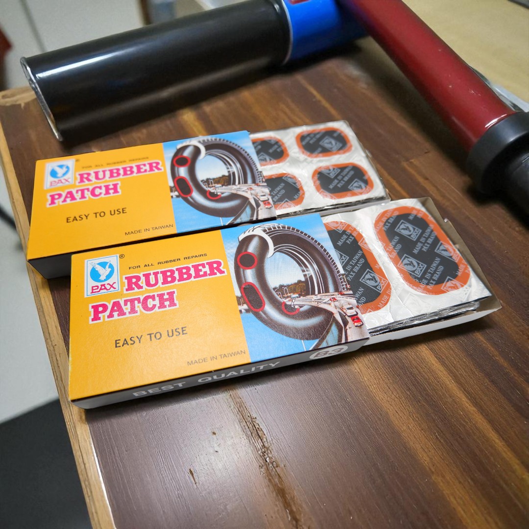 แผ่นปะยางจักรยาน มอเตอร์ไซต์ PAX ของแท้จากไต้หวัน ปะง่าย ติดแน่น ไม่รั่วซ้ำ (B1 / B3)