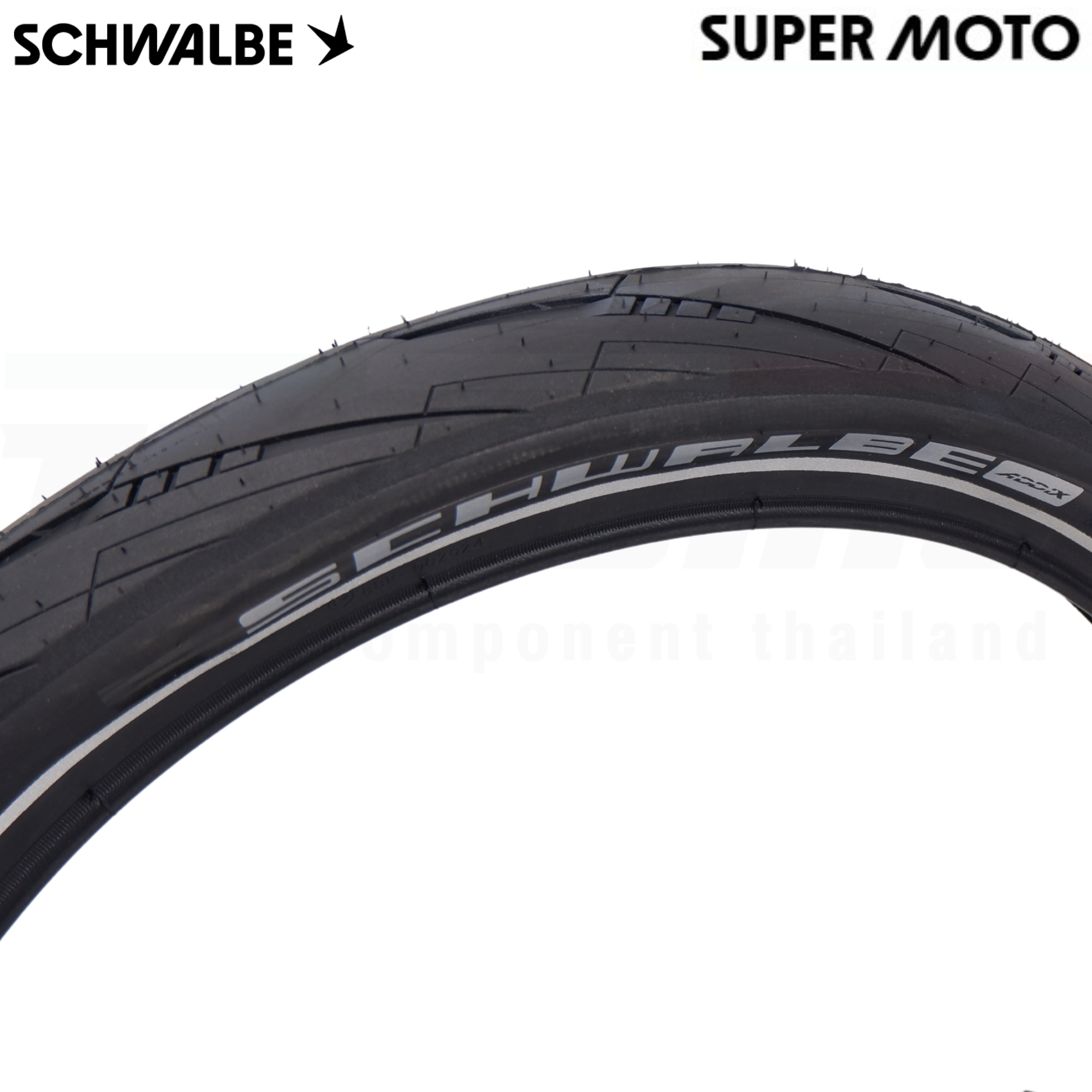 ยางนอกจักรยาน SCHWALBE SUPER MOTO 20x2.40 ขอบสะท้อนแสง