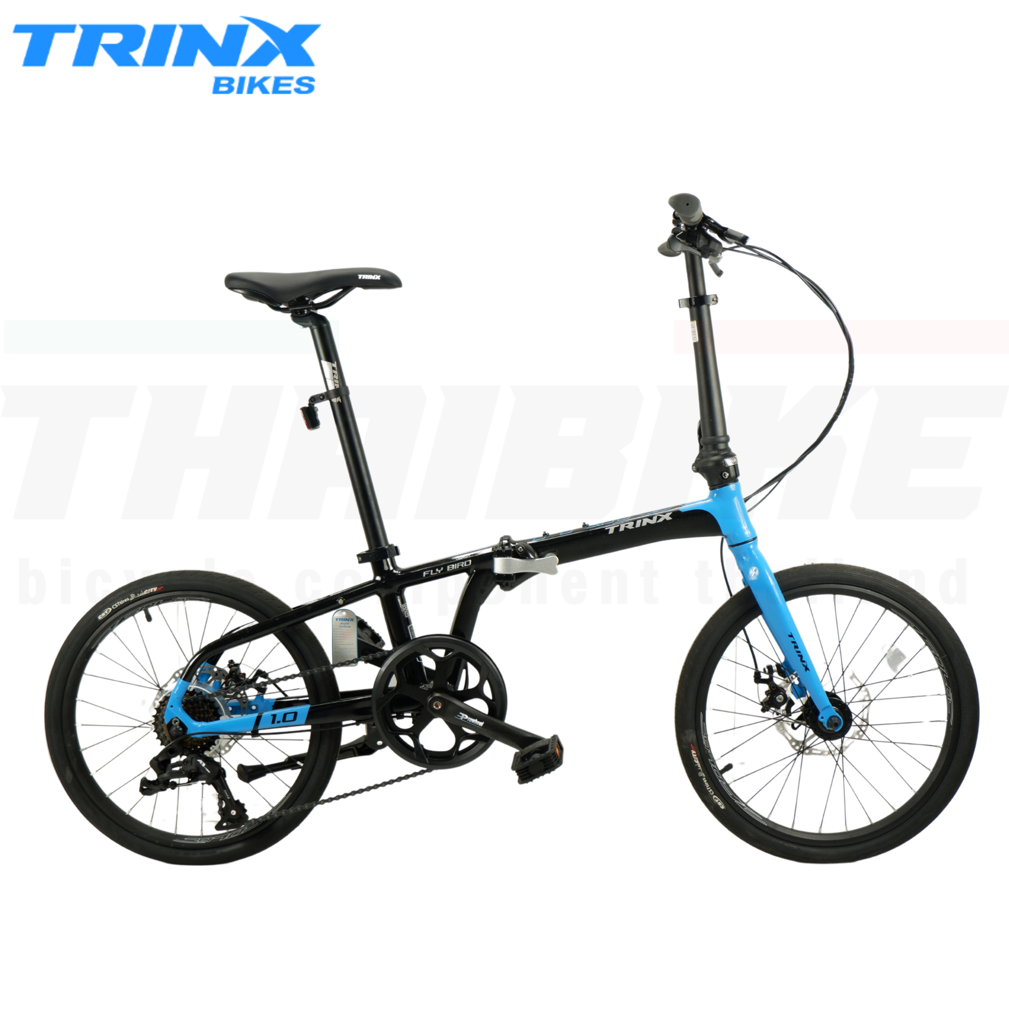 จักรยานพับ 20 นิ้ว TRINX : FLYBIRD 1.0 อลูฯ 8 Speeds ดิสเบรค แบริ่ง