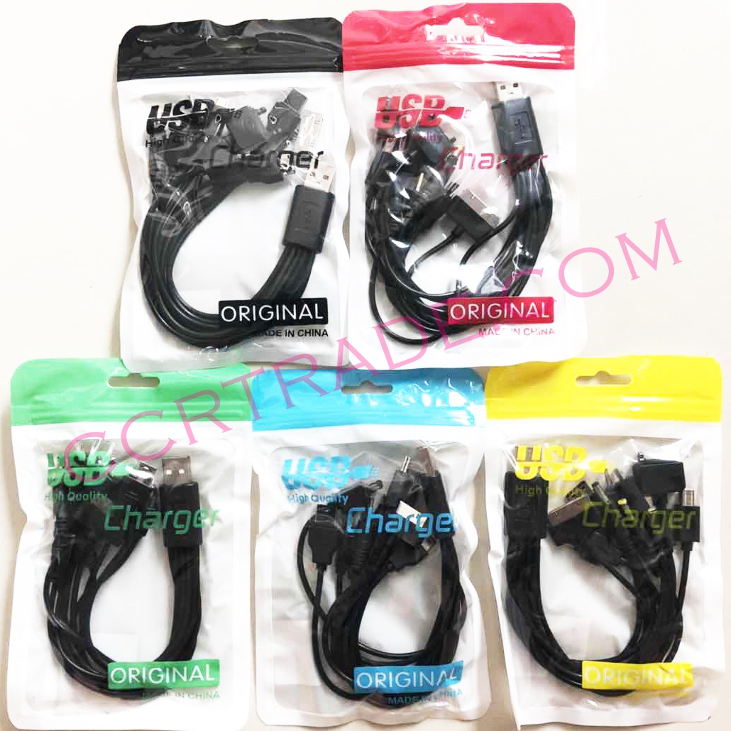 สายชาร์ทอเนกประสงค์ 10 หัวถุง 14.5 ซม.