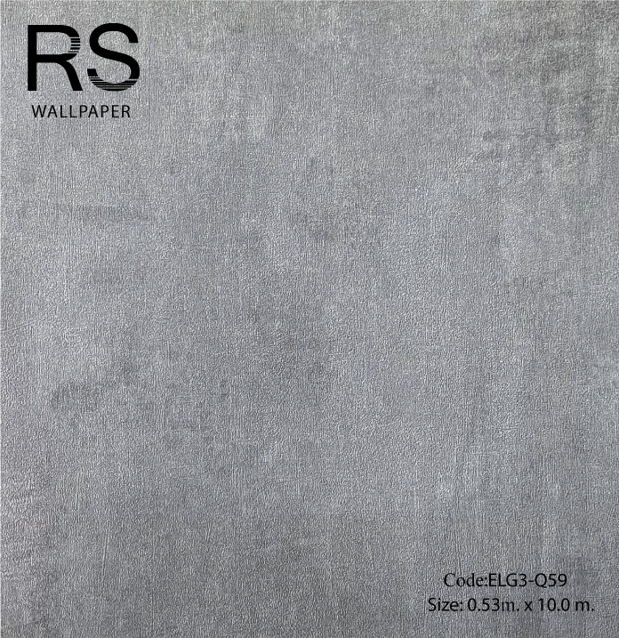 วอลเปเปอร์ลายปูนเปลือยโทนสีเทาเข้ม ELG3-Q59