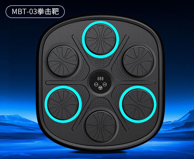 แท่นซ้อมมวย ติดผนัง มีโปรแกรมนับจำนวน พร้อมถุงมือ สสินค้าพร้อมส่งในไทย