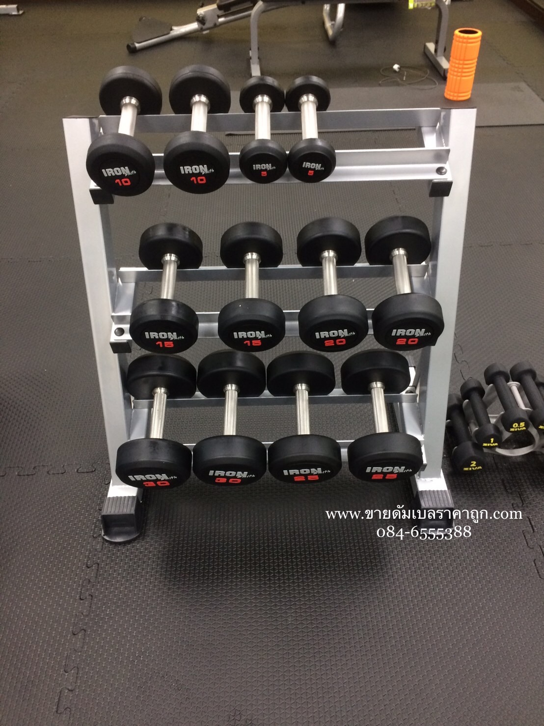 ดัมเบล fix ขนาด 5-30 ปอนด์ พร้อมขั้นวาง