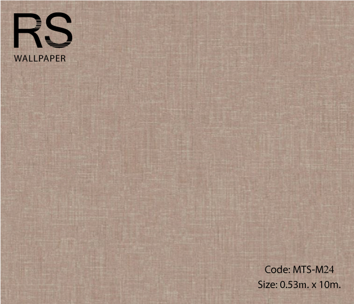 วอลเปเปอร์เทกเจอร์ผ้าพื้นสีน้ำตาล(กะปิ) MTS-M24